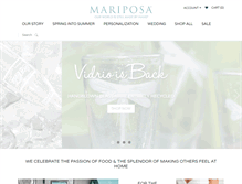 Tablet Screenshot of mariposa.com